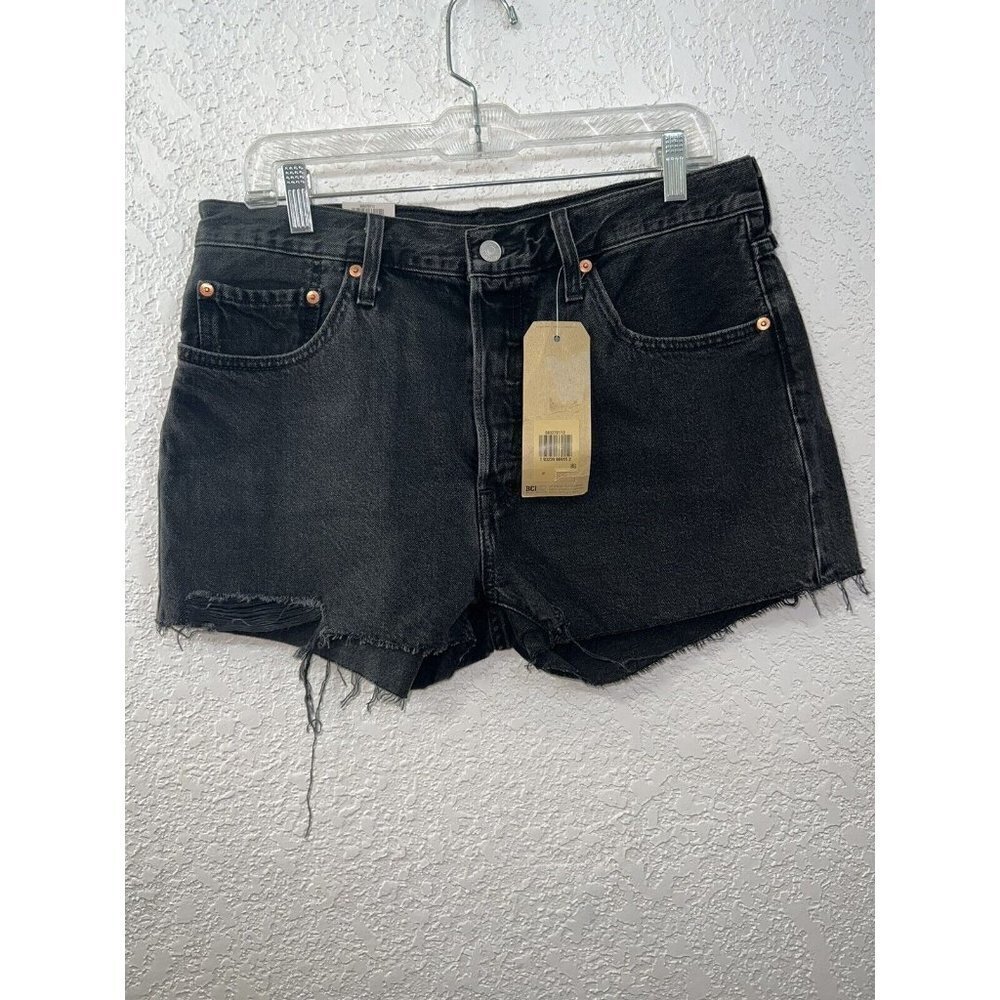 LEVI'S Womens 501 High-Rise Button Fly Cut-off Jean Shorts Size 31 NWTS New Q - Picture 10 of 12